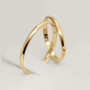 alianças 2mm 10k (par)